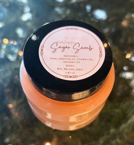 Frosted Candy Cane Sugar Scrub