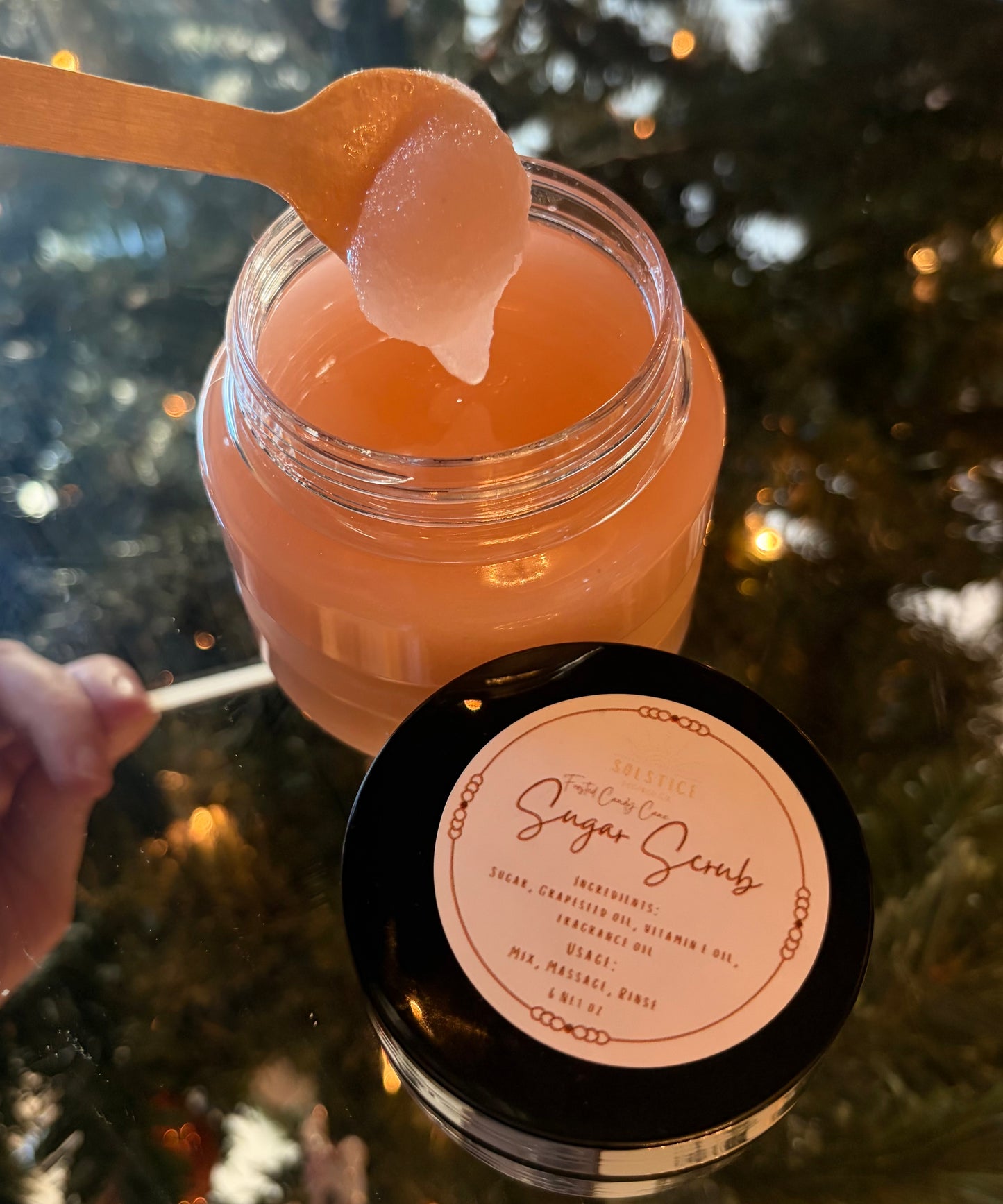 Frosted Candy Cane Sugar Scrub